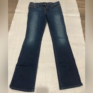 [W30Ins32”]Joe's Slim Fit Mini Boots Jeans Dark Blue Boot Cut WMN Low Rise